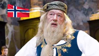 Dumbledore p&aring; norsk