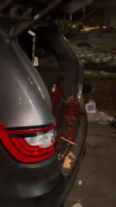ICE cars wrecked