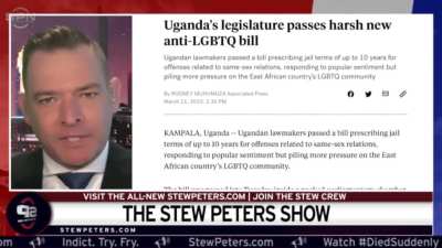 Homophobic MAGA Nazi praises Uganda's cruel new anti-LGBTQ law which makes it illegal to be "a depraved and demonic Hershey-highway-riding, pillow-biting butt-pirate."