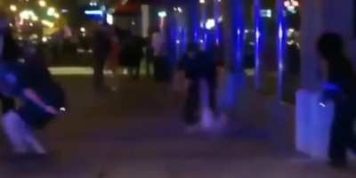 Naked ninja man takes out cops