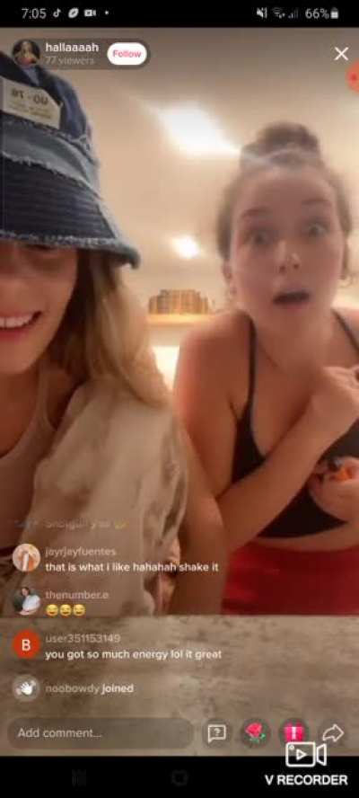 Tiktok live nip slip