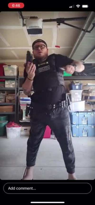 He&rsquo;s a security guard at a club.