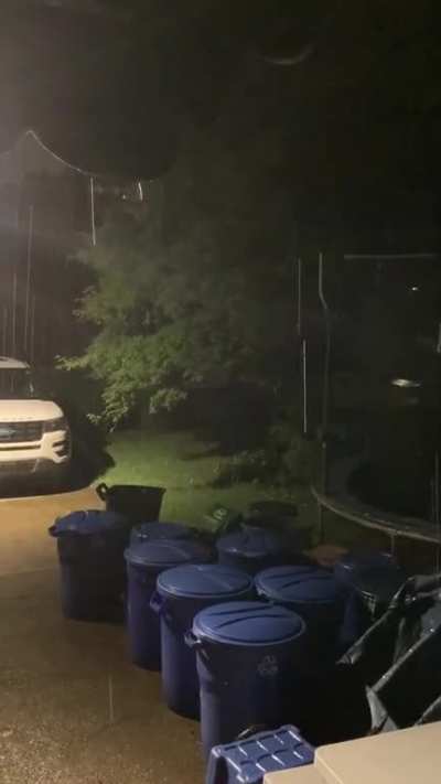 Just some night rain for you guys :) (please excuse the recycling bins, my mom was a hoarder and we&rsquo;ve been cleaning out a bunch of her stuff since she passed)