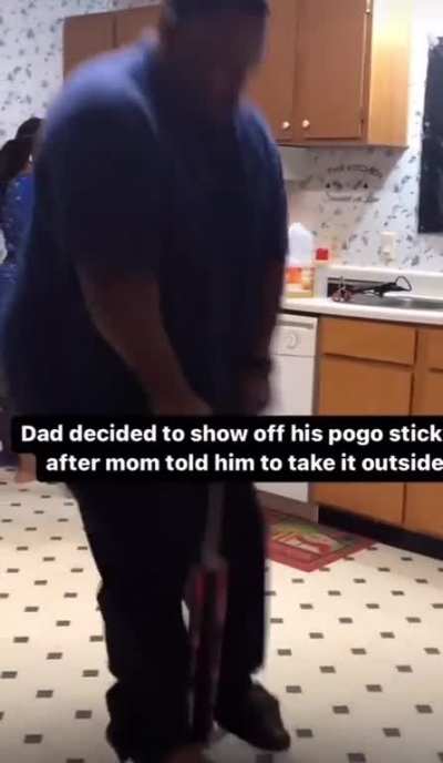 Pogo-ing indoors