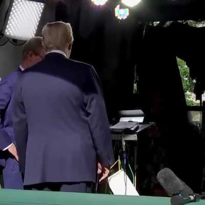Caught on hot mic &mdash; Trump: "[Kim Jung Un] speaks and his people sit-up in attention. I want my people to do the same&rdquo;