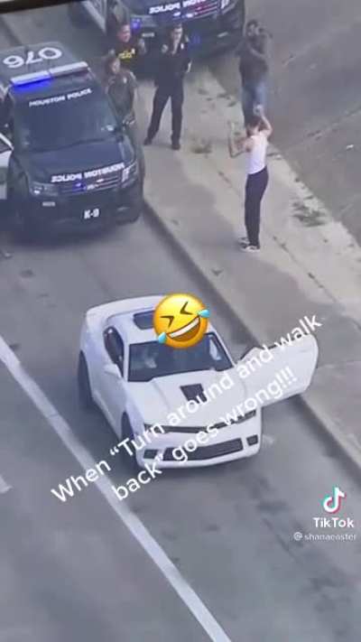 I'm impressed he wasn't tazed at the very least