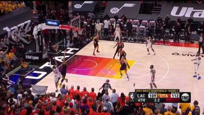 [Highlight] Rudy Gobert blocks Marcus Morris as Jazz wins Game 1!