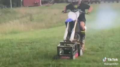 Redneck lawn mower