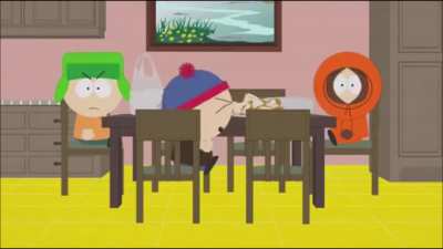 cartman eats the KFC skin