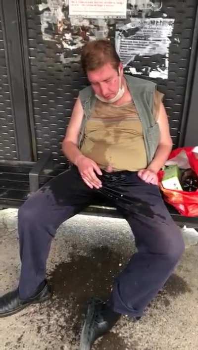 Drunk Russian pees everytime he speaks.