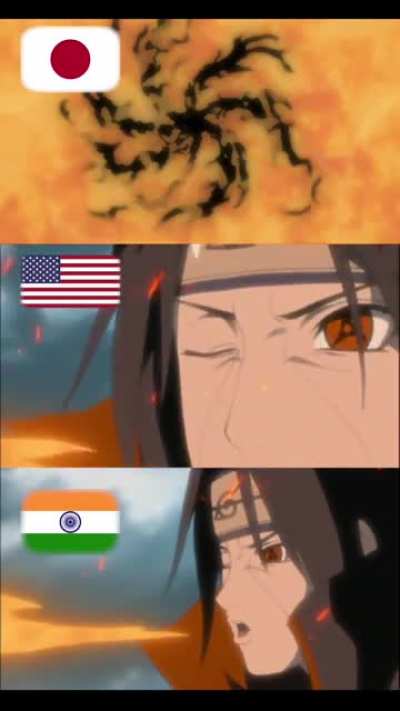 Itachi&rsquo;s &ldquo;Amaterasu&rdquo; Indian dub 😂