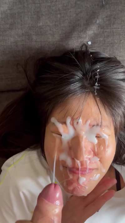 covered her face good