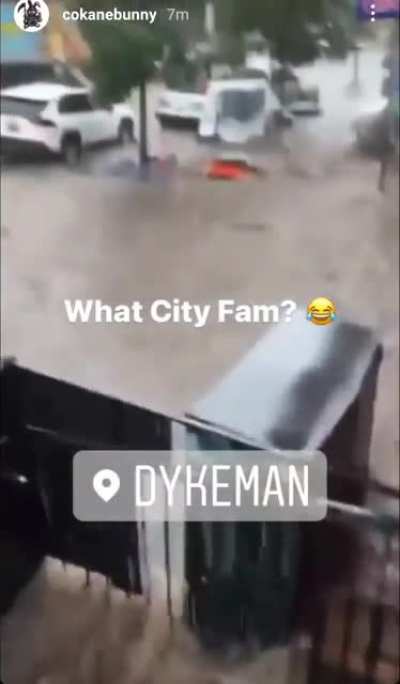 NYC subways are flooding right now