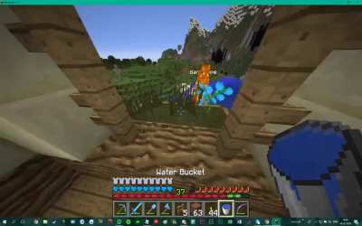 I set my friend on fire and tried to save him. He chose the wrong direction for saving himself.