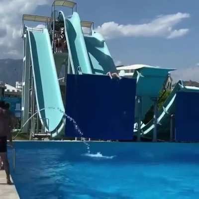 To Slide Down a Water Slide