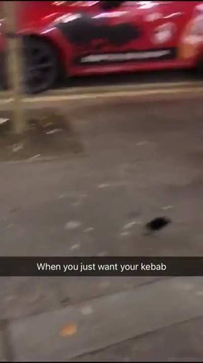 Drunk woman tries to force herself into a kebab shop