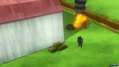 Supergirl using Darkseid’s Omega Beams against him