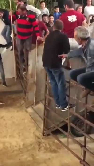 I&rsquo;m honestly surprised he didn&rsquo;t get knocked out, there&rsquo;s so much force behind a bull&rsquo;s kick.