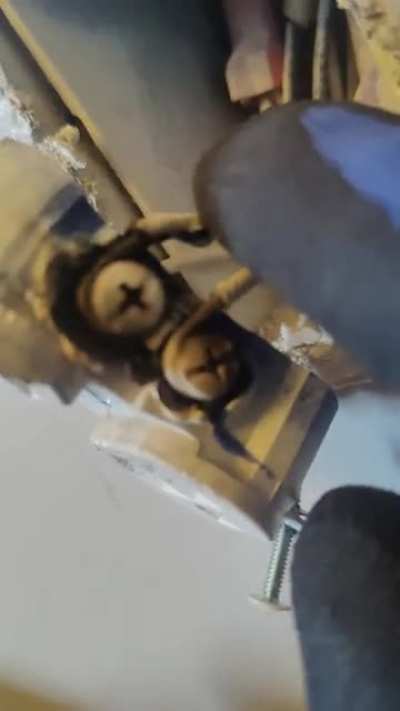 Previous owners of my house "fixed and painted" the outlets before we moved in