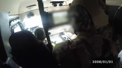 partisan unit that is not subordinate to the Ukrainian Army known as the Brotherhood Battalion conducts an attack on Russian troops near Kozinka in the Belgorod region of Russia