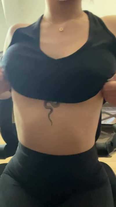 enjoy my perky tits! 😘 [OC]
