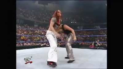 Lita puts Trish in her place!