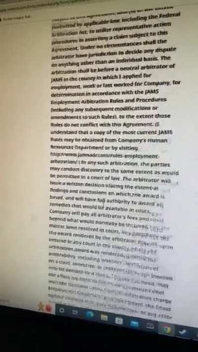 Sign your rights to trial away for a line cook job? No thanks.
