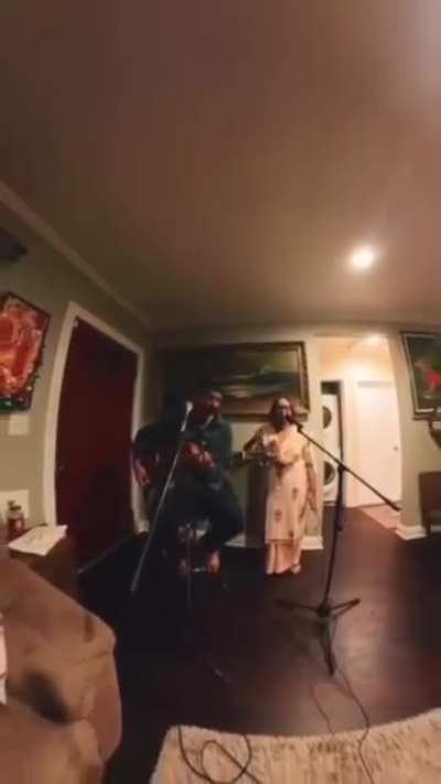 Man Sings Radiohead's "Creep" with his Mom who is Trained in Indian Classical Music