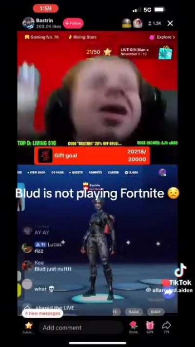 Dude ain't playing fortnite 😞
