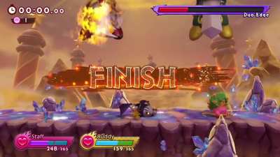 Kirby goes to hell.