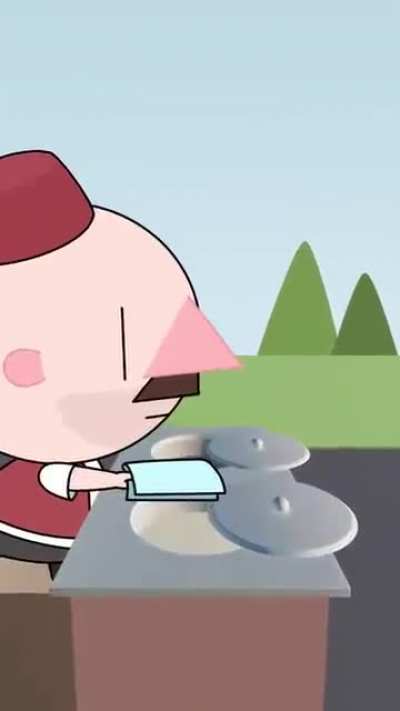 Turkish ice cream - animated