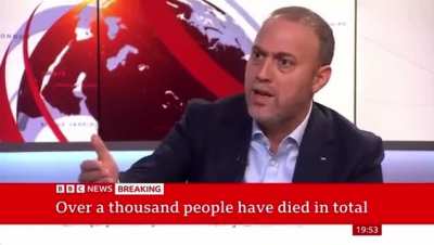 Palestinian Ambassador to UK responding to BBC reporter