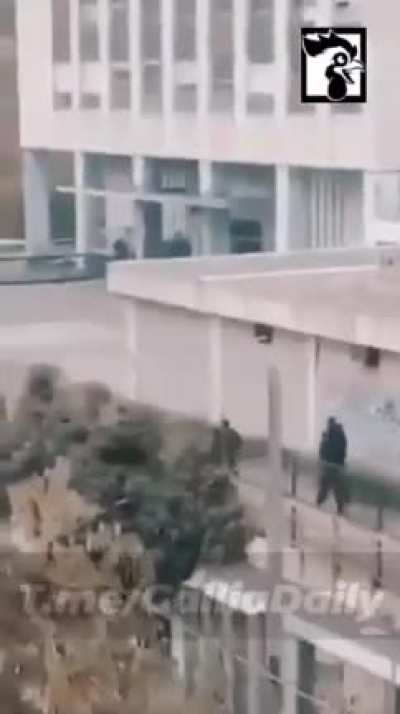 Gunfight in Montpellier, France.