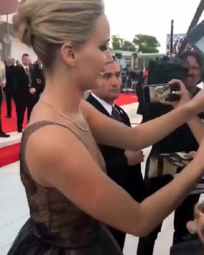 Signing autographs