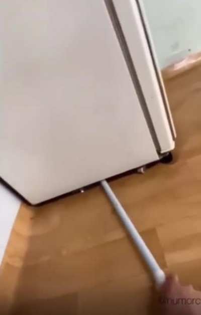 Peacefully cleaning the house