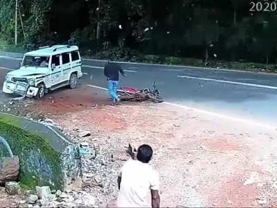 Get down Mr. Biker!