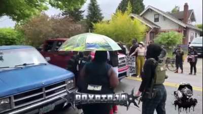 Old man gets beaten up by Justice For Patrick Kimmons "protestors" in Portland 5-6-2021 (full video)