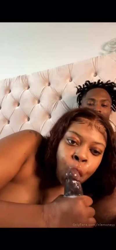"Sucking after Cumming"💦 Her full length PPV Tapes collection in comments 📂😈