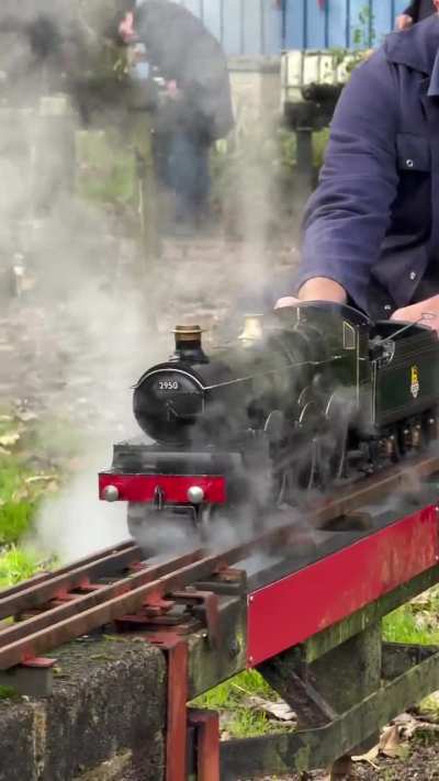 This guy hand built a miniature Saint Class Locomotive during lockdown and it's beautiful.