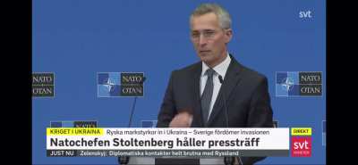 Ukrainian woman &rdquo;Accidentaly&rdquo; Calling Putin Hitler during Nato conference.
