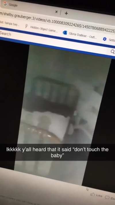 Went ghost hunting at may stringer house and you can hear a little girl say don&rsquo;t touch my baby I lost the footage but I recorded it off my old Facebook