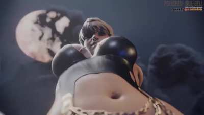 Wattson creampied (Polished-jade-bell) [Apex Legends]