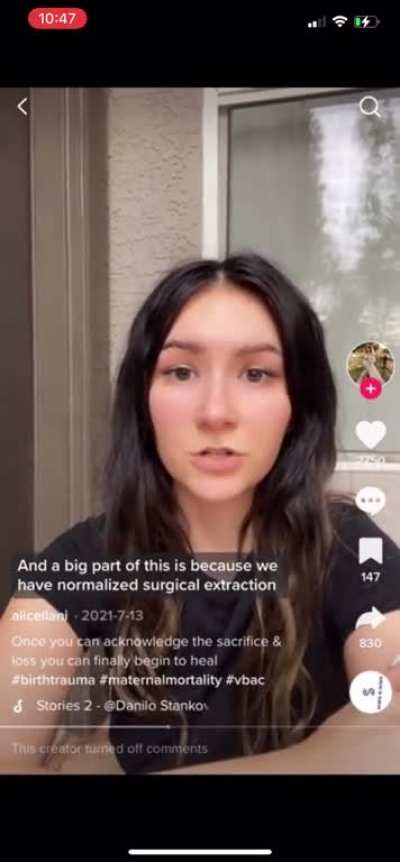 Alice saying c sections aren&rsquo;t birth