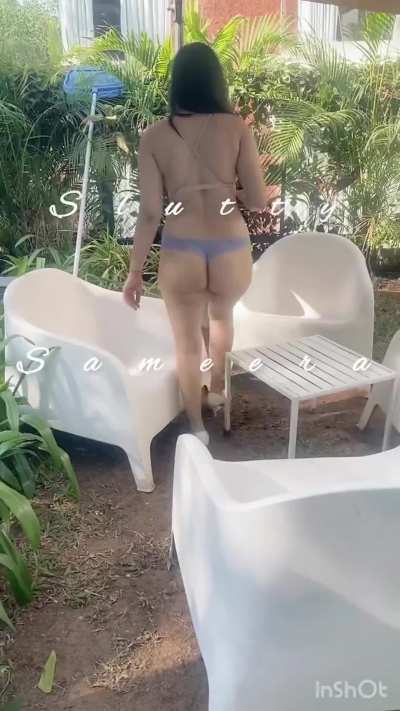 Hotwife vacation🍺 It&rsquo;s too hot to be wearing anything even outside..letting passers by catch a glimpse 🍒 Comment if u catch a glimpse wat wud u do Available to meet in Delhi/NCR
