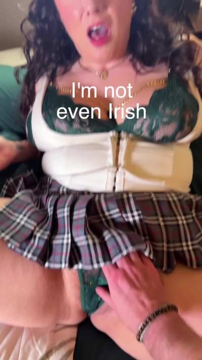 Caught him a leprechaun...