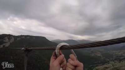 Zip line from hell