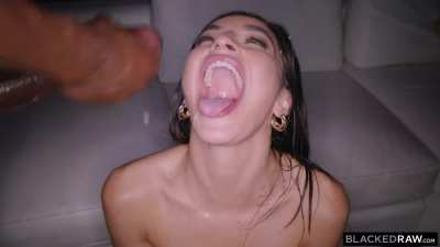Hot! Emily Willis Loves to have her face filled with BBC CUM!!