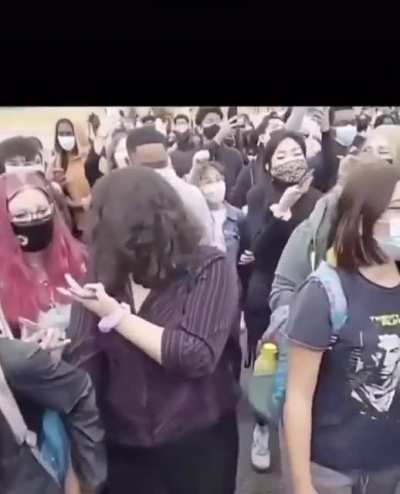 A student in Calgary was suspended after recording their teacher using the N word. Students organized a walkout to protest.