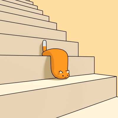 (＾&bull; &omega; &bull;＾) Descending a Staircase