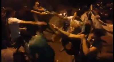 Brawl leading to a gang shootout.